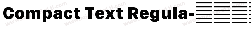 Compact Text Regula字体转换